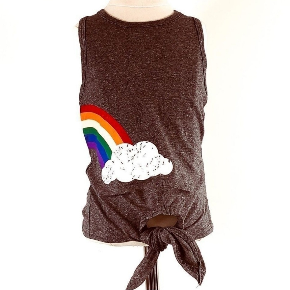 Boutique Rainbow Tie Tank
